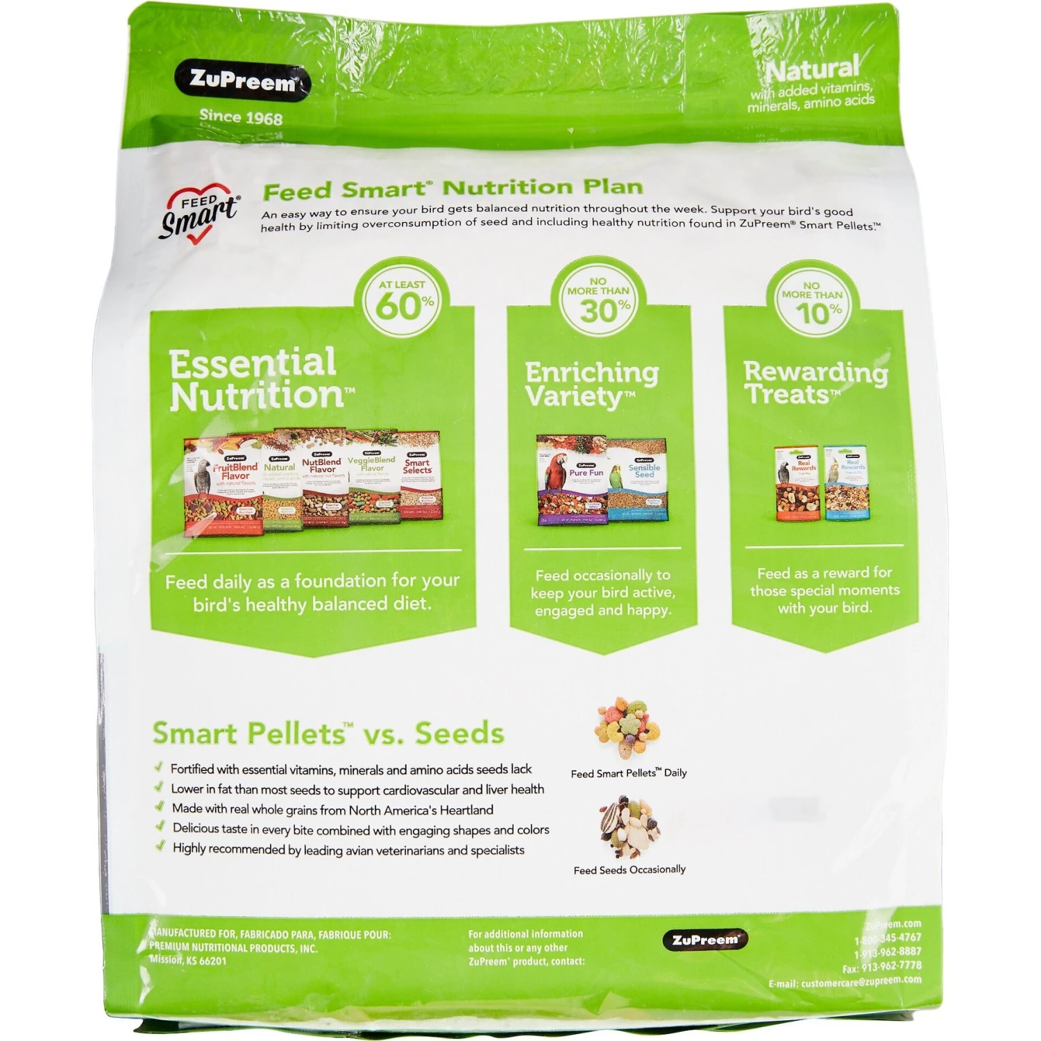 ZuPreem Natural Daily Medium Bird Food, 2.5-lb Bag 4 ZuPreem Natural Daily Medium Bird Food, 2.5-lb Bag - Image 2