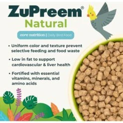 ZuPreem Natural Daily Small Bird Food, 2.25-lb Bag -Sunny Decor Shop 100890 PT2. AC SS1800 V1598891880