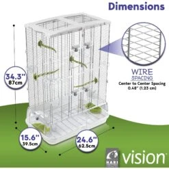 Vision II Model M02 Bird Cage -Sunny Decor Shop 101244 PT4. AC SS1800 V1627610532