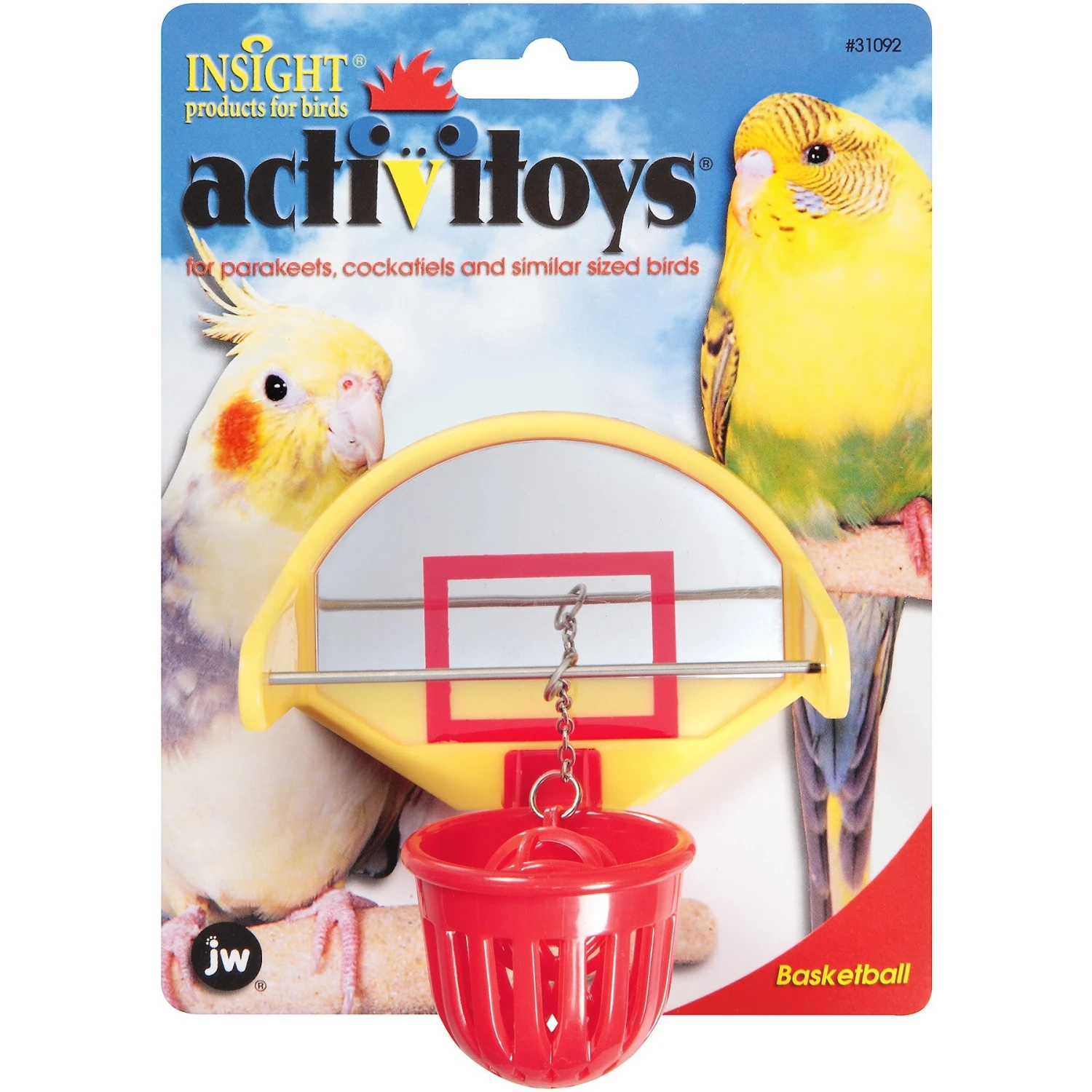 JW Pet Activitoy Birdie Basketball Toy 3 JW Pet Activitoy Birdie Basketball Toy