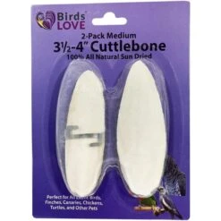 Birds LOVE Cuttlebone Calcium Block Supplement For Birds, Tortoise & Snails, 3.5 To 4-in, 2 Count