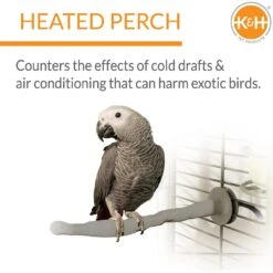 K&H Pet Products Thermo-Perch Heated Bird Perch Gray 10 K&H Pet Products Thermo-Perch Heated Bird Perch Gray -Sunny Decor Shop 102471 PT1. AC SS1800 V1624629019