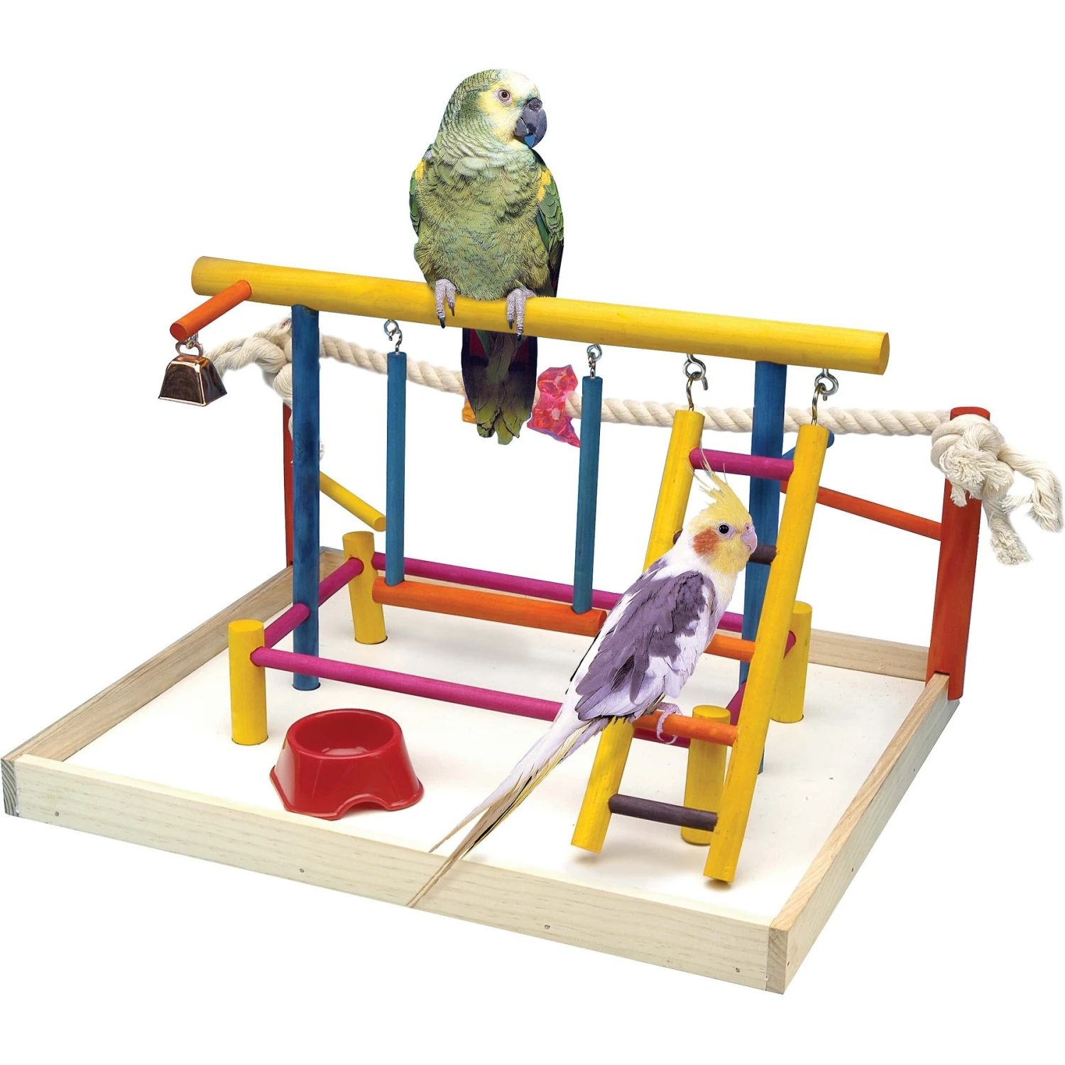 Penn-Plax Cockatiels & Medium Birds Wood Playpen 3 Penn-Plax Cockatiels & Medium Birds Wood Playpen