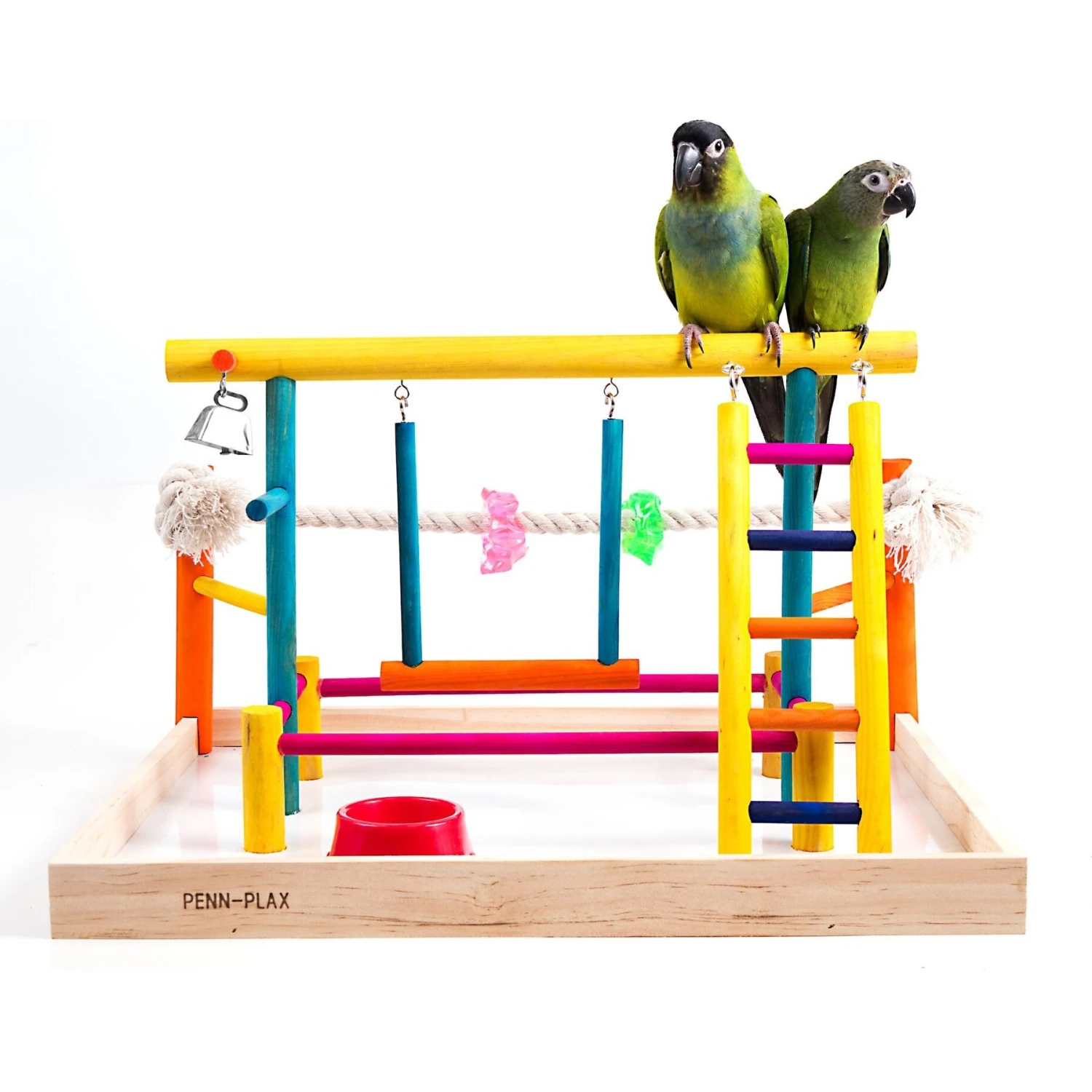 Penn-Plax Cockatiels & Medium Birds Wood Playpen 4 Penn-Plax Cockatiels & Medium Birds Wood Playpen - Image 2