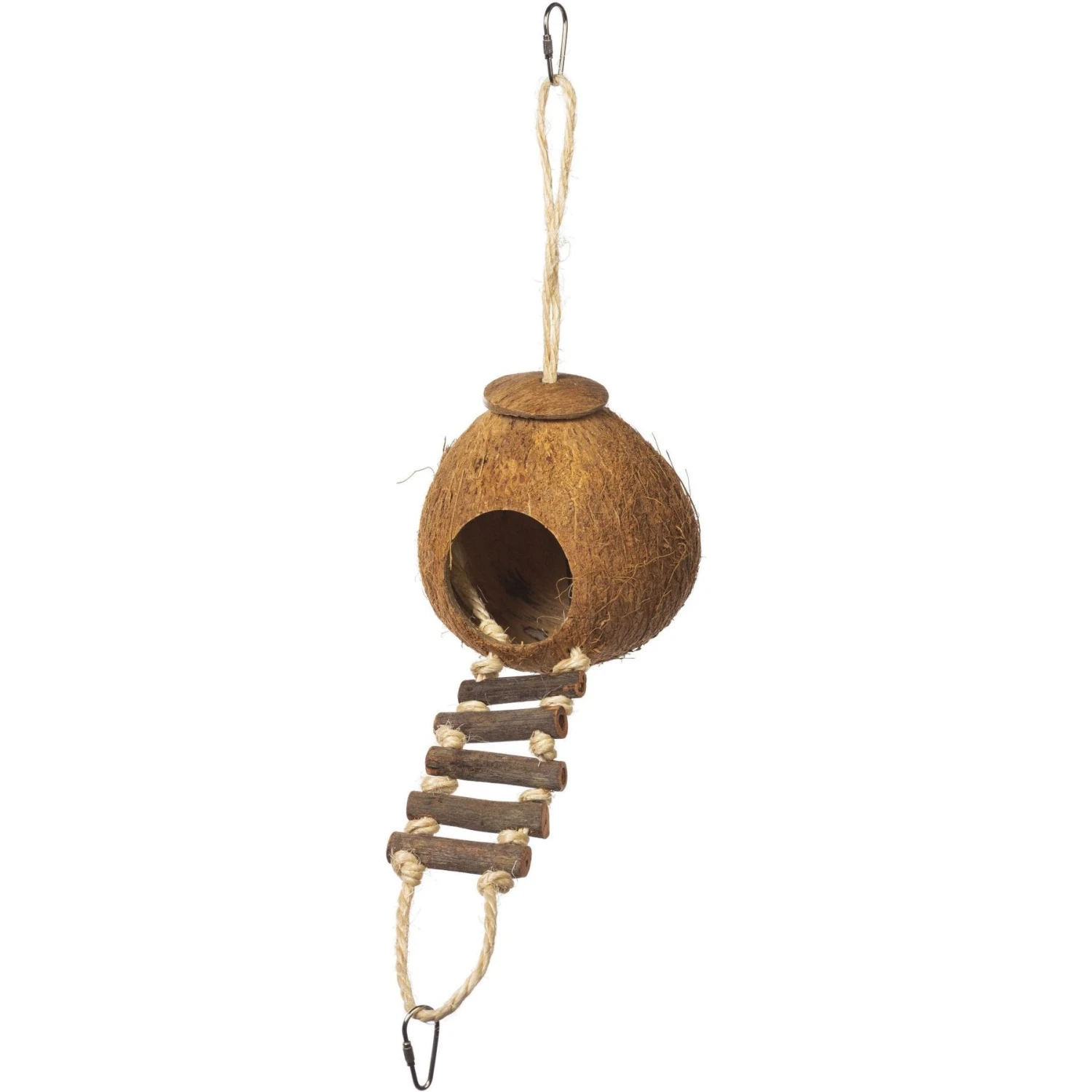 Prevue Pet Products Naturals Coco Hideaway With Ladder Bird Toy 3 Prevue Pet Products Naturals Coco Hideaway With Ladder Bird Toy