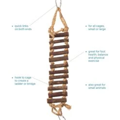 Prevue Pet Products Naturals Rope Ladder Bird Toy -Sunny Decor Shop 106099 PT2. AC SS1800 V1678976390