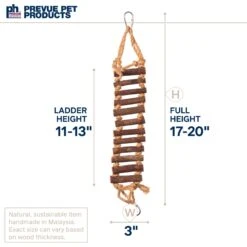 Prevue Pet Products Naturals Rope Ladder Bird Toy -Sunny Decor Shop 106099 PT6. AC SS1800 V1678976446