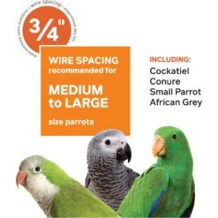 Prevue Pet Products Travel Bird Cage -Sunny Decor Shop 106129 PT6. AC SS1800 V1678979763