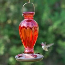Perky-Pet Daisy Vase Vintage Glass Hummingbird Feeder -Sunny Decor Shop 106609 PT3. AC SS1800 V1476966817