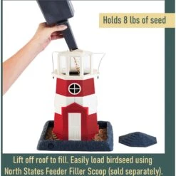 North States Village Collection Lighthouse Bird Feeder -Sunny Decor Shop 109605 PT2. AC SS1800 V1666130097