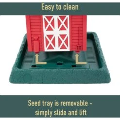 North States Village Collection Large Bird Feeder, Red Barn -Sunny Decor Shop 109611 PT3. AC SS1800 V1666136257