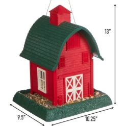 North States Village Collection Large Bird Feeder, Red Barn -Sunny Decor Shop 109611 PT5. AC SS1800 V1666189394