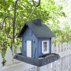 North States Village Collection Bird Feeder, Blue Cottage -Sunny Decor Shop 109615 PT1. AC SS1800 V1666184781