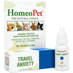 HomeoPet Travel Anxiety Dog, Cat, Bird & Small Animal Supplement