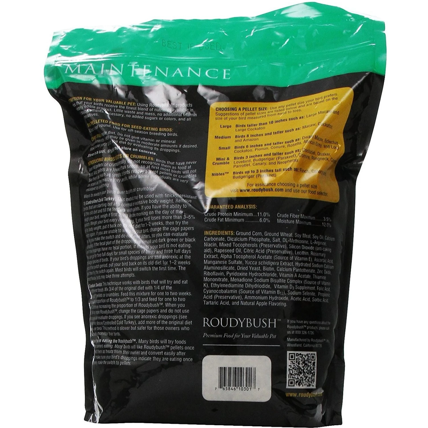 Roudybush Daily Maintenance Small Bird Food 4 Roudybush Daily Maintenance Small Bird Food - Image 2