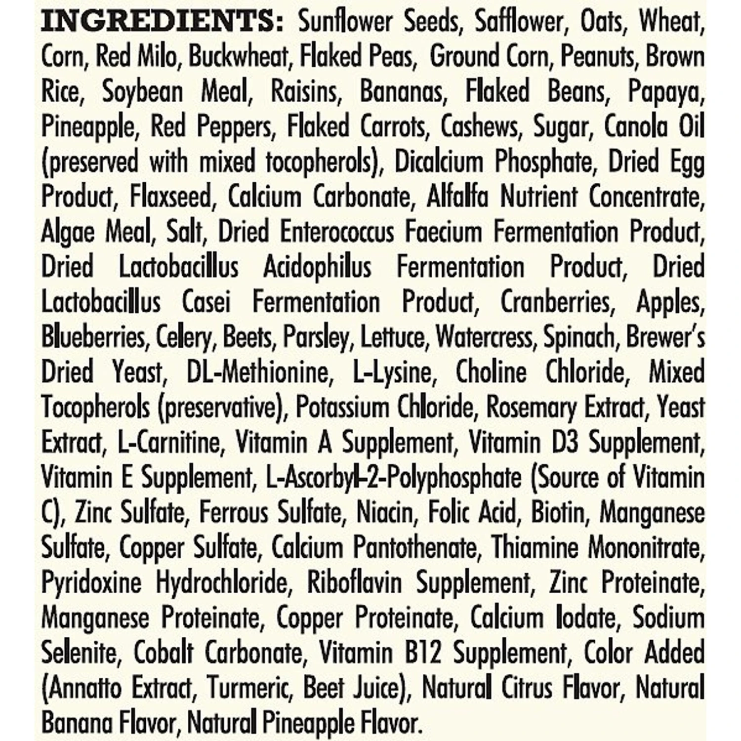 Higgins Vita Seed Parrot Food 7 Higgins Vita Seed Parrot Food - Image 5