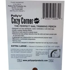 Polly's Pet Products Cozy Corner Bird Perch, Blue -Sunny Decor Shop 128612 PT6. AC SS1800 V1497561580