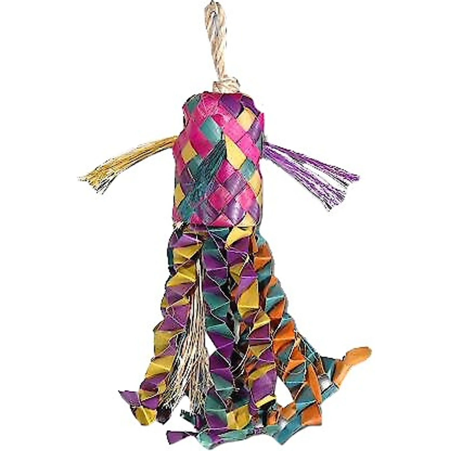 Planet Pleasures Octopus Piñata Bird Toy, Color Varies 3 Planet Pleasures Octopus Piñata Bird Toy, Color Varies