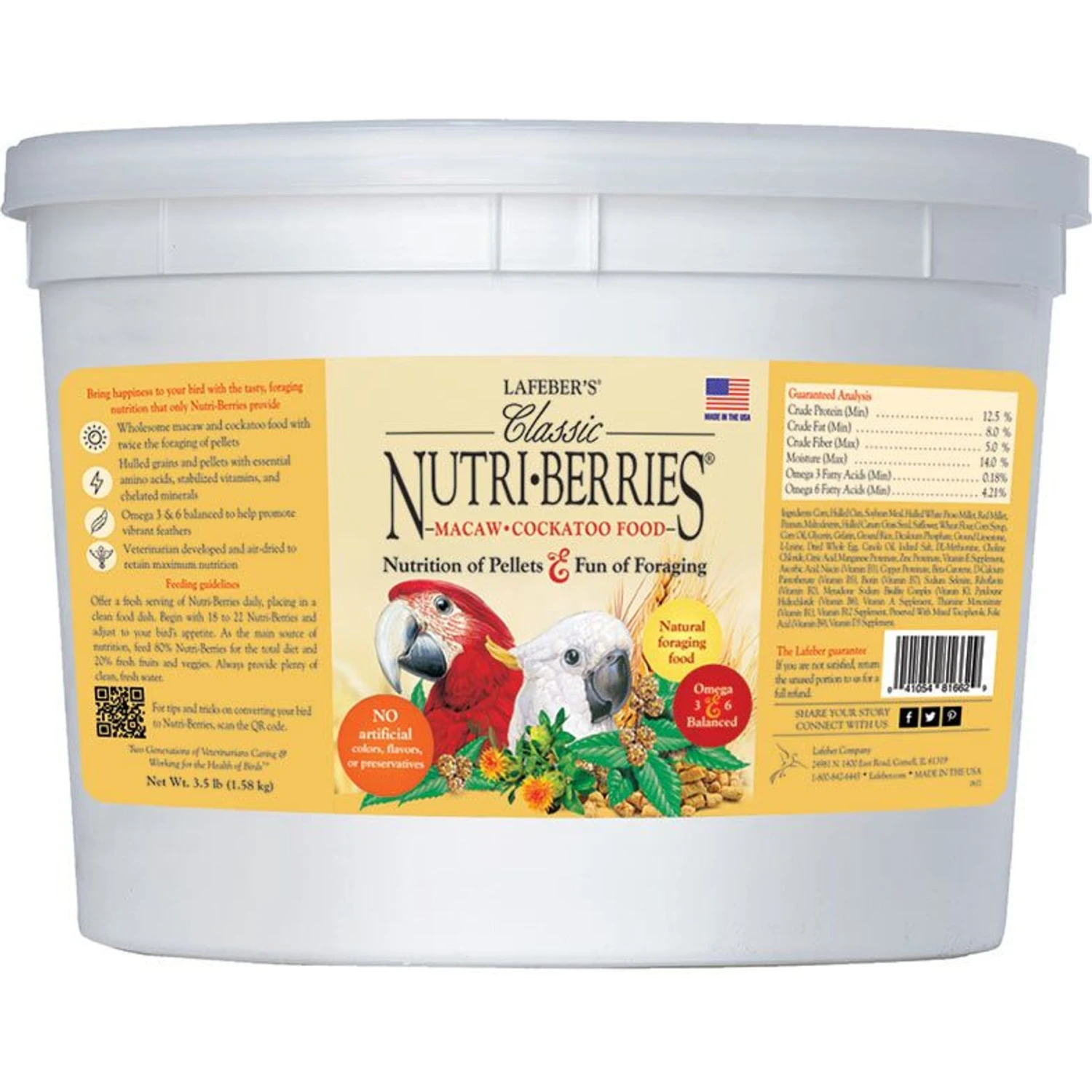 Lafeber Classic Nutri-Berries Macaw & Cockatoo Food 3 Lafeber Classic Nutri-Berries Macaw & Cockatoo Food