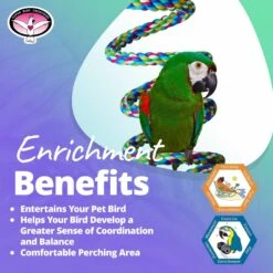 Super Bird Creations Rope Bungee Bird Perch, Color Varies, X-Large 13 Super Bird Creations Rope Bungee Bird Perch, Color Varies, X-Large -Sunny Decor Shop 138657 PT4. AC SS1800 V1662670801