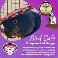 Super Bird Creations Rope Bungee Bird Perch, Color Varies, X-Large 16 Super Bird Creations Rope Bungee Bird Perch, Color Varies, X-Large -Sunny Decor Shop 138657 PT7. AC SS1800 V1685653312
