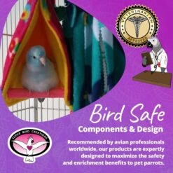 Super Bird Creations Peekaboo Perch Bird Tent, Color Varies, Small -Sunny Decor Shop 138676 PT7. AC SS1800 V1685653667