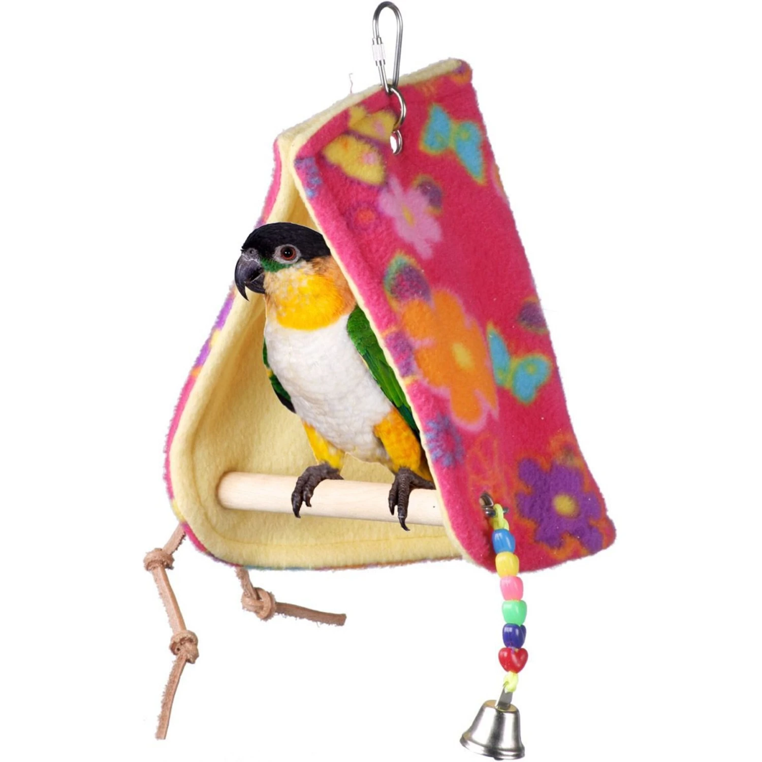Super Bird Creations Peekaboo Perch Bird Tent, Color Varies, Medium 3 Super Bird Creations Peekaboo Perch Bird Tent, Color Varies, Medium