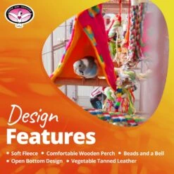 Super Bird Creations Peekaboo Perch Bird Tent, Color Varies, Medium 17 Super Bird Creations Peekaboo Perch Bird Tent, Color Varies, Medium -Sunny Decor Shop 138677 PT8. AC SS1800 V1662689362