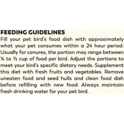 Higgins Sunburst Gourmet Blend Conure Bird Food -Sunny Decor Shop 139424 PT5. AC SS1800 V1600463228