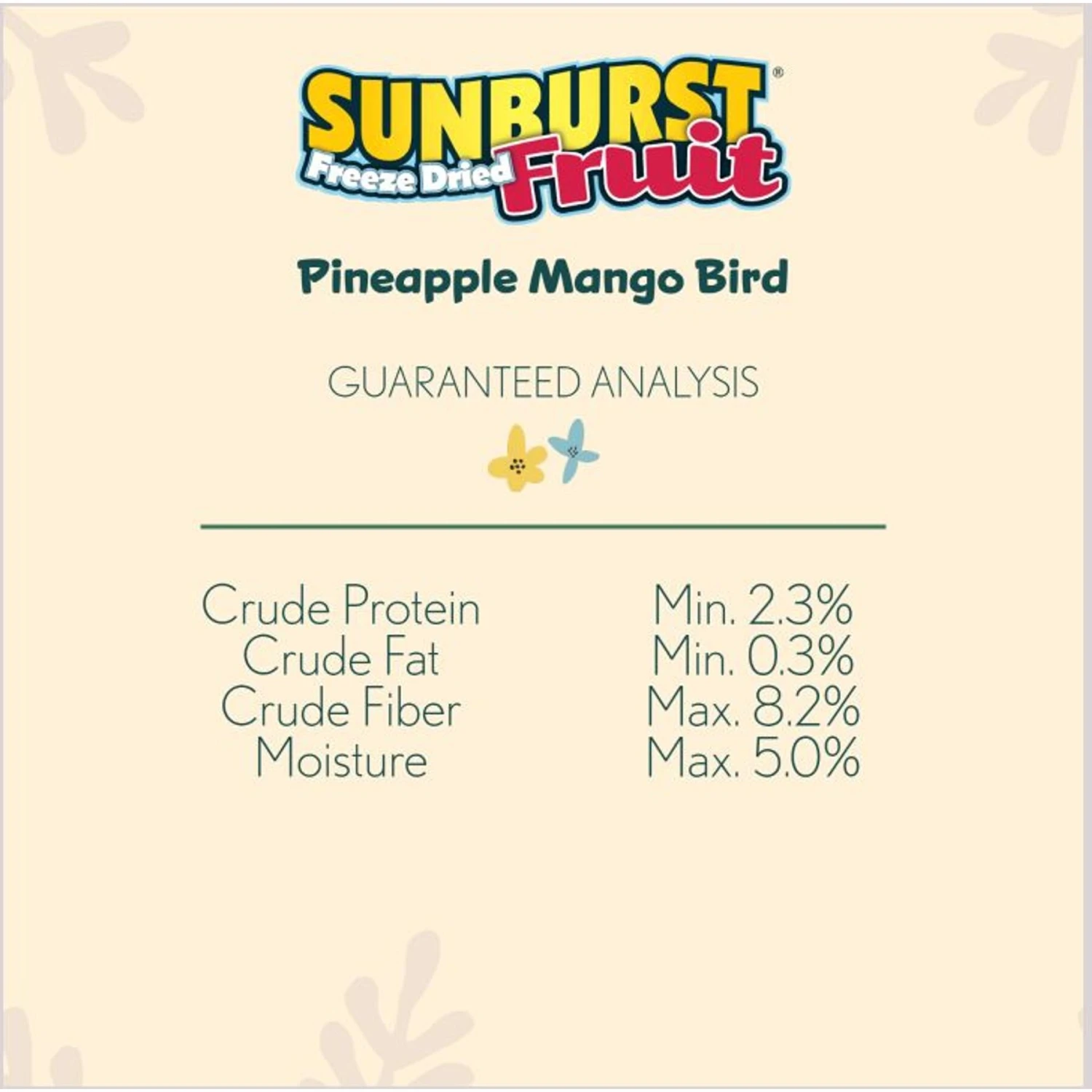 Higgins Sunburst Freeze-Dried Fruit Pineapple Mango Bird Treats 6 Higgins Sunburst Freeze-Dried Fruit Pineapple Mango Bird Treats - Image 4