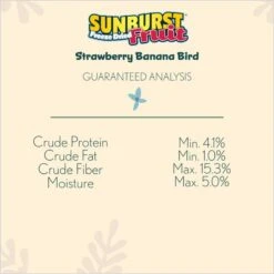 Higgins Sunburst Freeze-Dried Fruit Strawberry Banana Bird Treats 10 Higgins Sunburst Freeze-Dried Fruit Strawberry Banana Bird Treats -Sunny Decor Shop 139453 PT3. AC SS1800 V1682699411