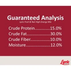 Lyric Fruit & Nut High Energy Mix Wild Bird Food -Sunny Decor Shop 141400 PT7. AC SS1800 V1662688824
