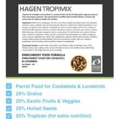 Hari Tropimix Enrichment Cockatiel & Lovebird Food 10 Hari Tropimix Enrichment Cockatiel & Lovebird Food -Sunny Decor Shop 142543 PT1. AC SS1800 V1627612592