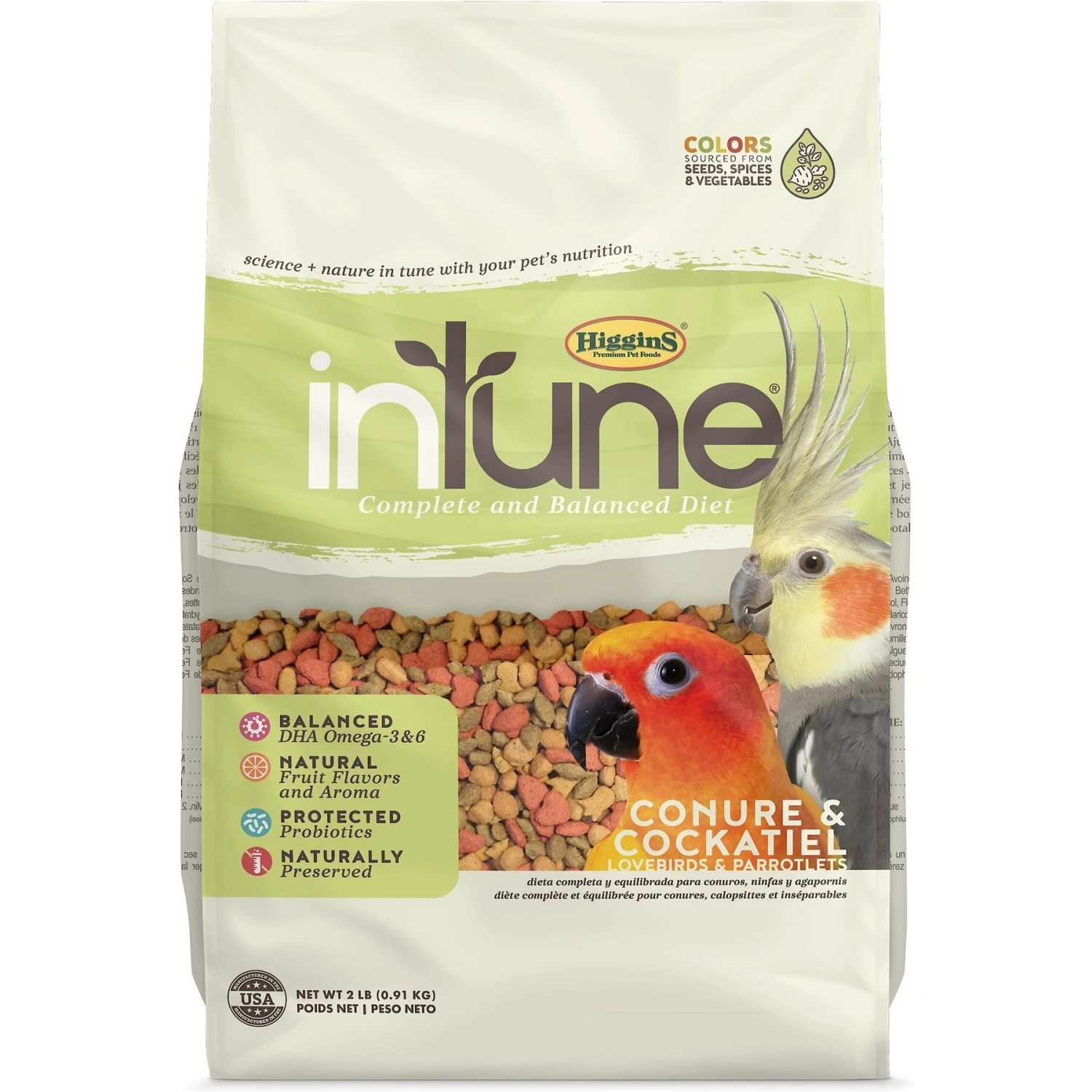Higgins InTune Natural Bird Food 3 Higgins InTune Natural Bird Food