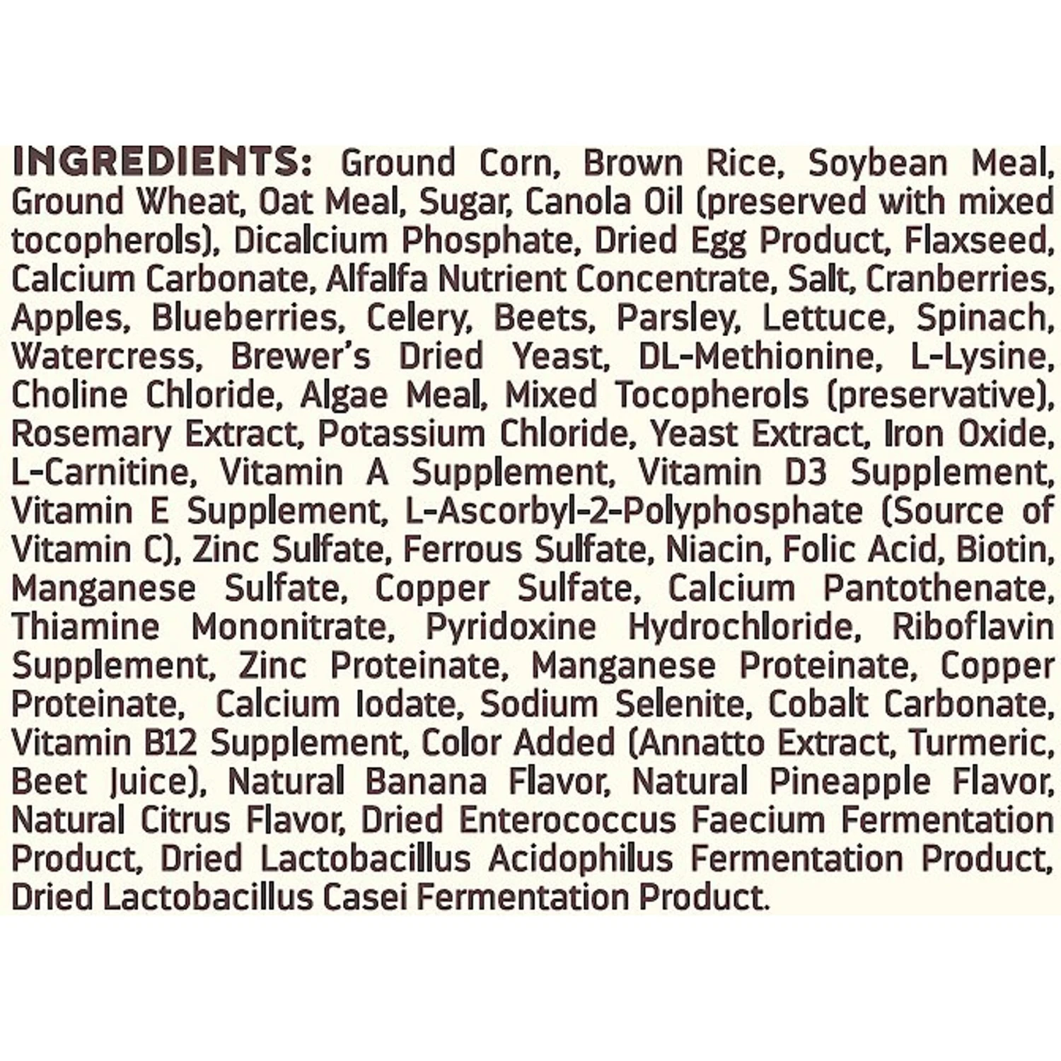 Higgins InTune Natural Bird Food 9 Higgins InTune Natural Bird Food - Image 7