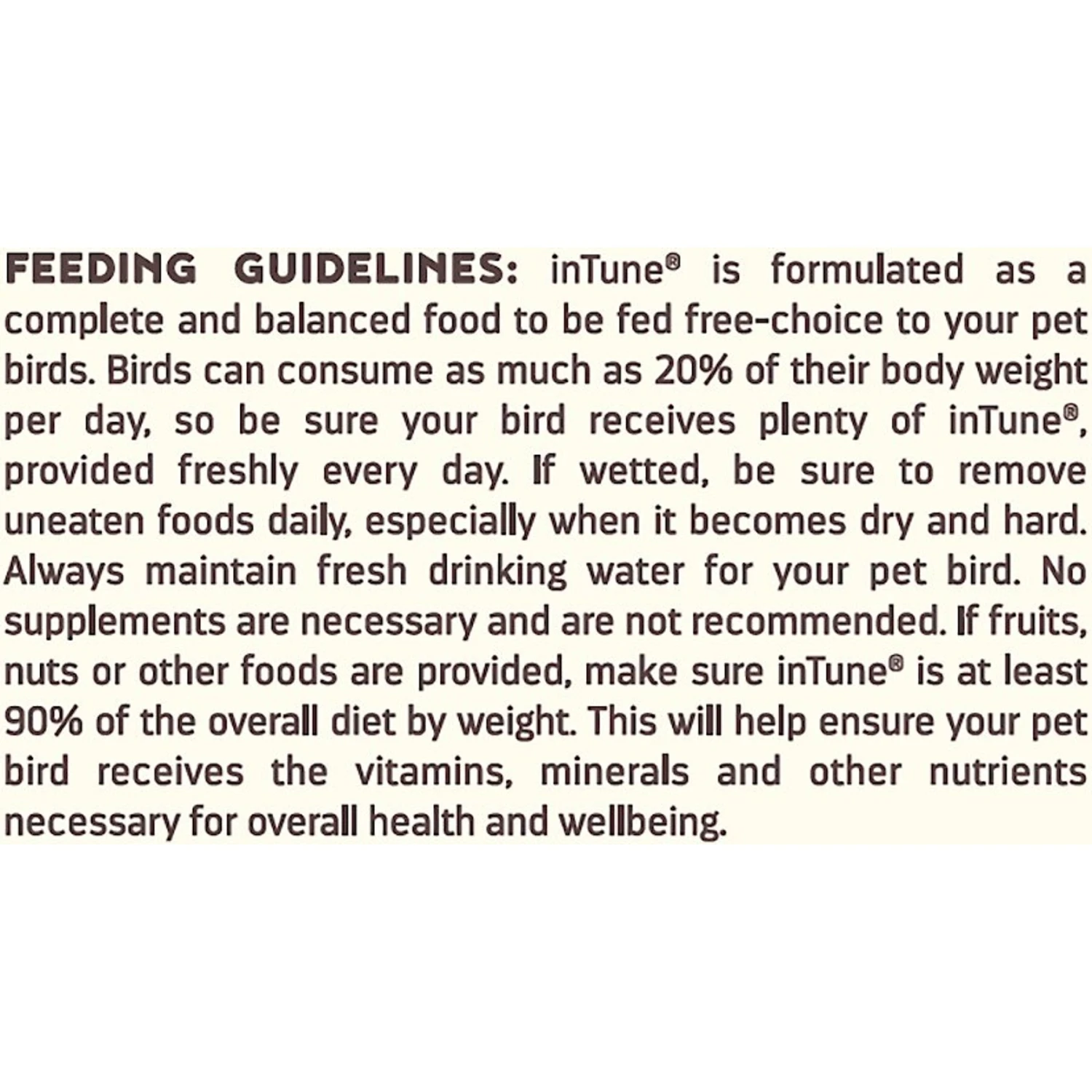 Higgins InTune Natural Bird Food 11 Higgins InTune Natural Bird Food - Image 9