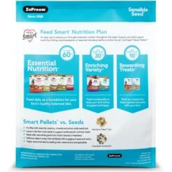 ZuPreem Sensible Seed Parrot & Conure Bird Food, 2-lb Bag 9 ZuPreem Sensible Seed Parrot & Conure Bird Food, 2-lb Bag -Sunny Decor Shop 146038 PT1. AC SS1800 V1598891264