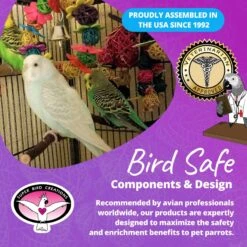 Super Bird Creations Daisy Ring Bird Toy, Small -Sunny Decor Shop 146975 PT7. AC SS1800 V1684342106