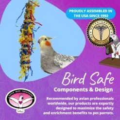 Super Bird Creations Fiesta Millet Holder Bird Toy, Small/Medium -Sunny Decor Shop 146977 PT7. AC SS1800 V1685652591