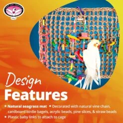 Super Bird Creations Activity Wall Bird Toy, Medium -Sunny Decor Shop 146989 PT8. AC SS1800 V1662689360