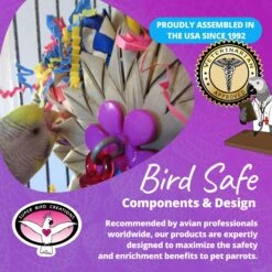 Super Bird Creations Pinwheel Bird Toy, Medium -Sunny Decor Shop 146996 PT7. AC SS1800 V1685653253