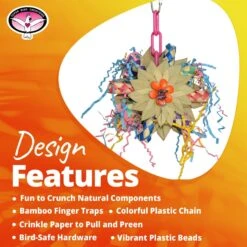 Super Bird Creations Pinwheel Bird Toy, Medium -Sunny Decor Shop 146996 PT8. AC SS1800 V1685652995