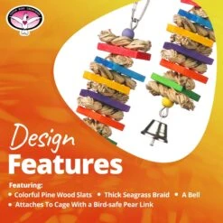 Super Bird Creations Seagrass Wafers Bird Toy, Medium -Sunny Decor Shop 147009 PT8. AC SS1800 V1662684587