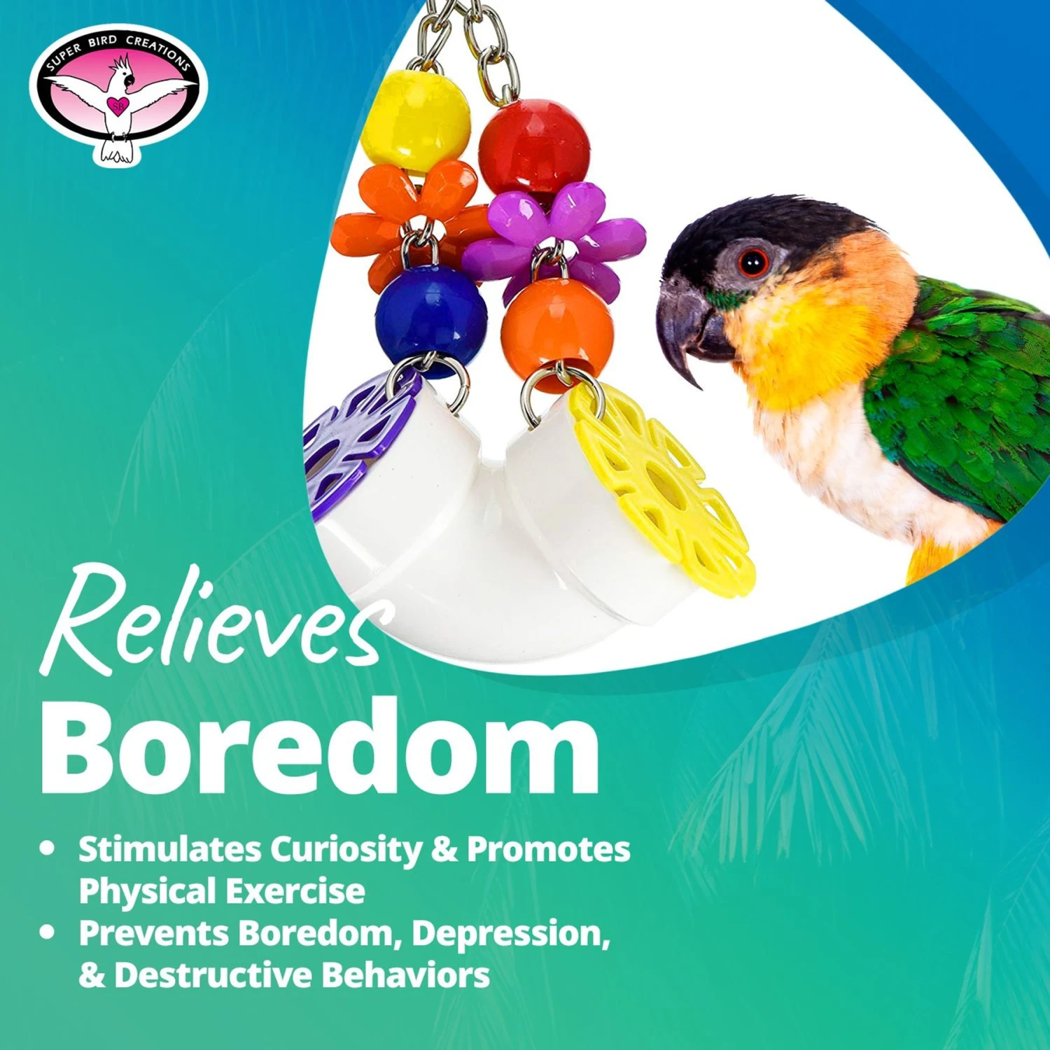 Super Bird Creations PVC Forager Bird Toy, Medium/Large 9 Super Bird Creations PVC Forager Bird Toy, Medium/Large - Image 7