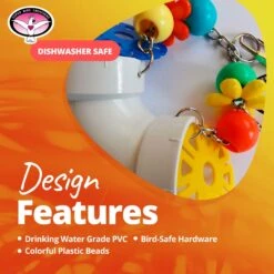 Super Bird Creations PVC Forager Bird Toy, Medium/Large 19 Super Bird Creations PVC Forager Bird Toy, Medium/Large -Sunny Decor Shop 147037 PT8. AC SS1800 V1662689422