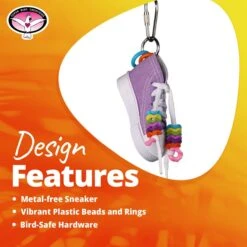 Super Bird Creations Beaker Sneaker Bird Toy, Small/Medium -Sunny Decor Shop 147052 PT8. AC SS1800 V1685653666