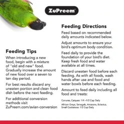 ZuPreem AvianBreeder FruitBlend With Natural Fruit Flavors Parrot & Conure Food -Sunny Decor Shop 158215 PT5. AC SS1800 V1598893861