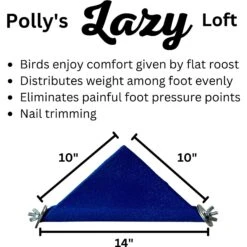 Polly's Pet Products Lazy Loft Bird Perch -Sunny Decor Shop 175276 PT1. AC SS1800 V1677085904