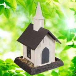 North States Village Collection Church Bird Feeder -Sunny Decor Shop 178469 PT1. AC SS1800 V1666130415