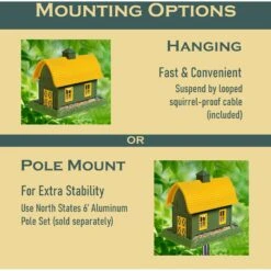 North States Village Collection Green Barn Bird Feeder -Sunny Decor Shop 178471 PT2. AC SS1800 V1666185504